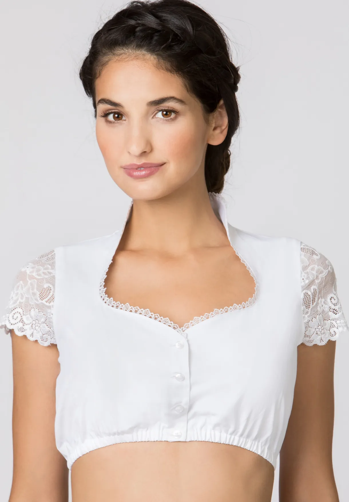 Best Bluse B-8058 Damen Dirndlblusen