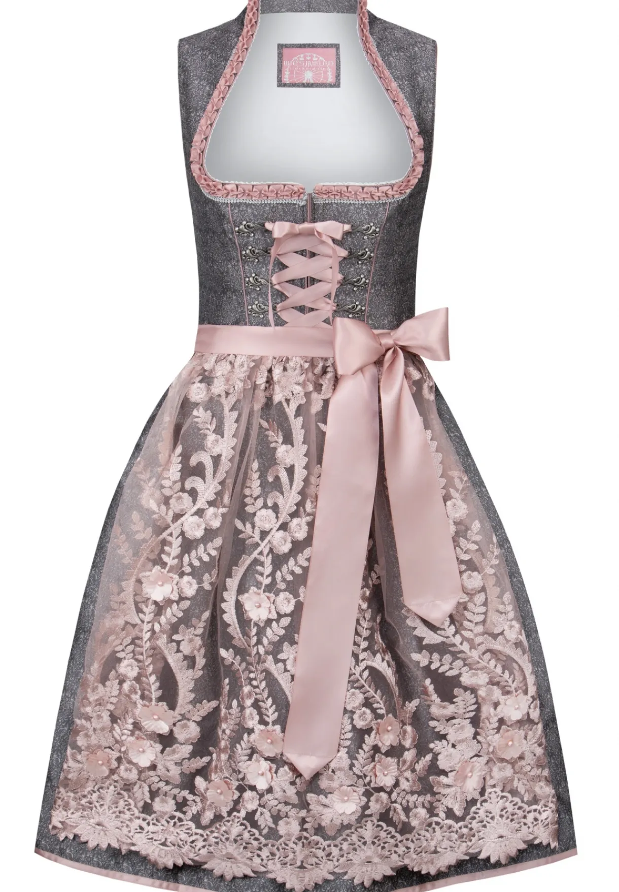 Best Dirndl Marietta Damen Midi Dirndl 60-65 Cm