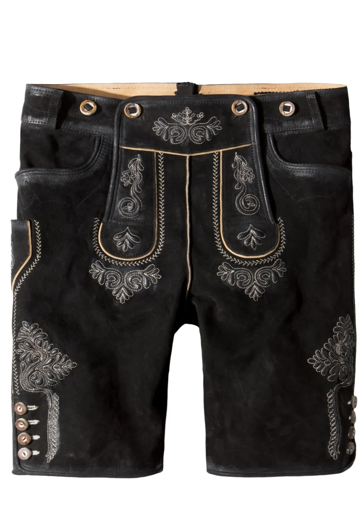 New Hose Beppo4 Herren Kurze Lederhosen