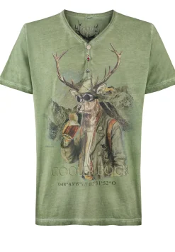 Fashion Shirt Cooler Bock Herren Trachtenshirts